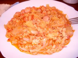 Lecsó (tojásos, virslis)