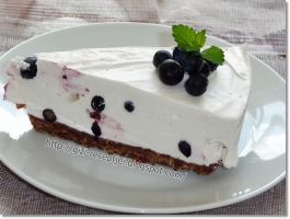 Áfonyás joghurttorta